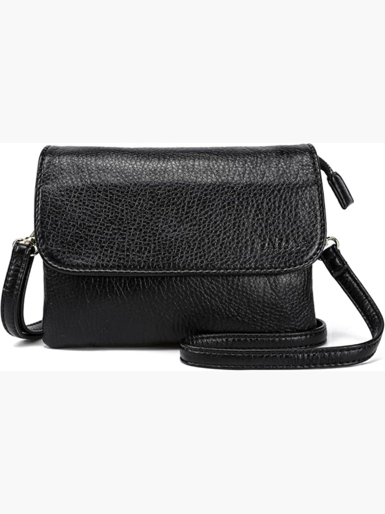 Rfid Blocking Small Vegan Leather Crossbody Travel Purse Mini Cell Phone Bag